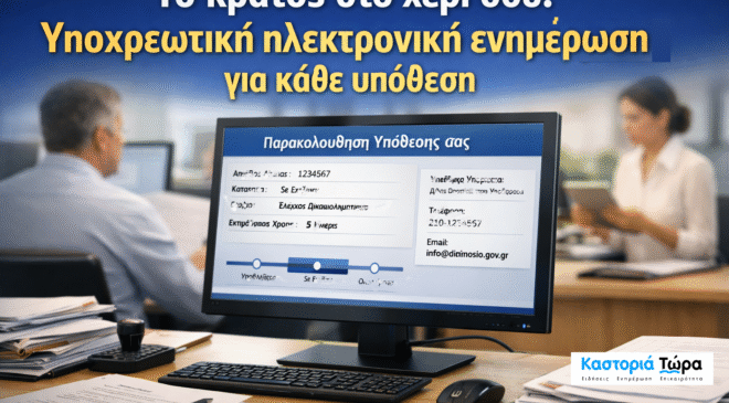 Το κράτος στο χέρι σου: Υποχρεωτική ηλεκτρονική ενημέρωση για κάθε υπόθεση